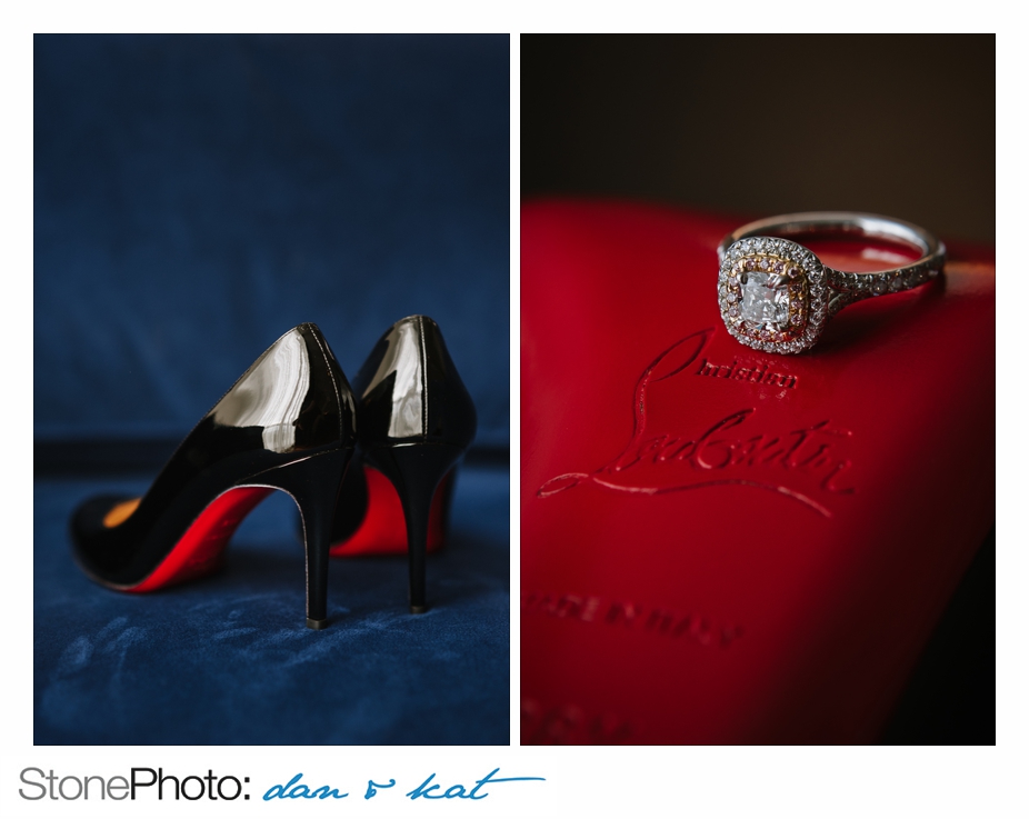 Shoes and wedding ring